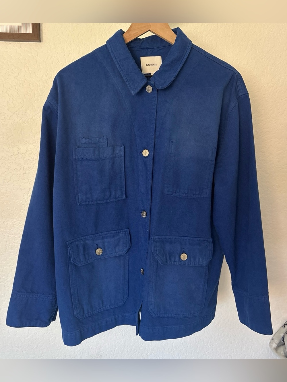 Reformation callum Blue denim jacket